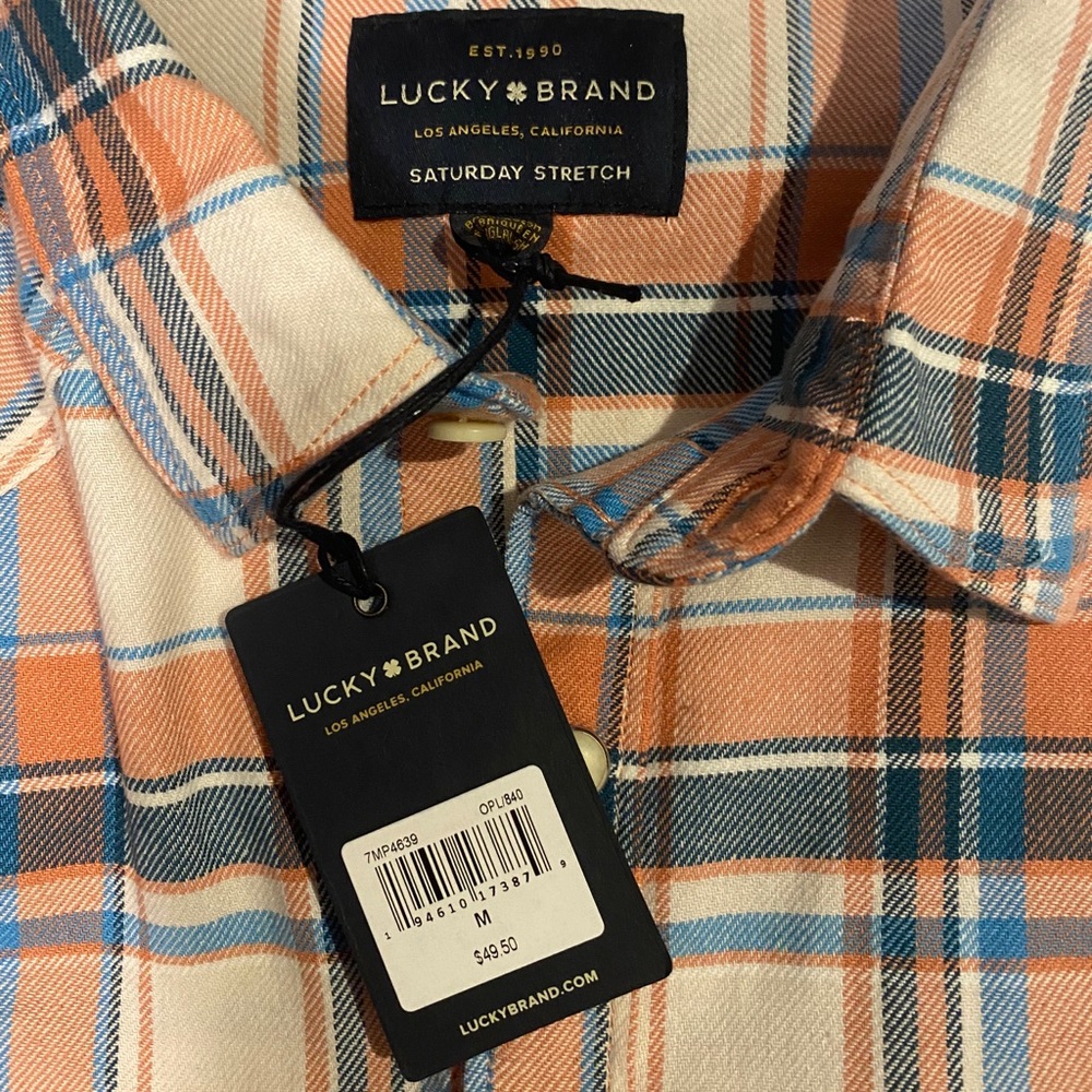Lucky brand collared button down T-shirt